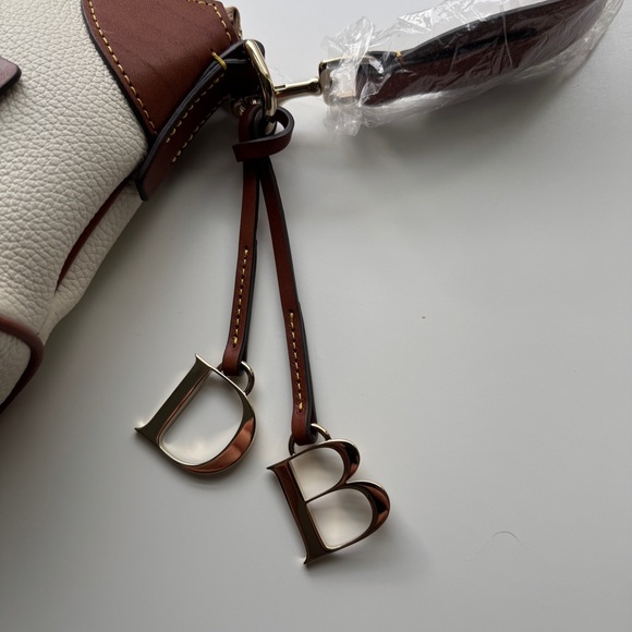 Dooney & Bourke White Pebble Grain Hobo Bag - Picture 7 of 13